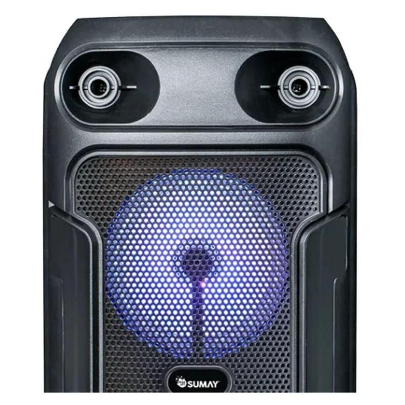 Caixa de Som Bluetooth Slim Black 80W SM-CSP1317 - Sumay - Caixa